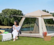 自动帐篷速开户外露营帐篷野营公园遮阳便携折叠带门厅帐篷