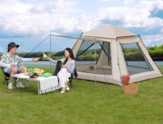 自动帐篷速开户外露营帐篷野营公园遮阳便携折叠带门厅帐篷